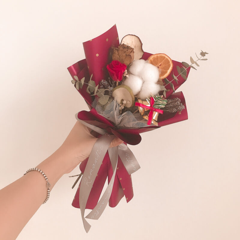 FRUITY Christmas Flower Bouquet - Flowers and Gifts - Florist in Penang - Flower Delivery Penang - SweetLife & Co Florist Penang