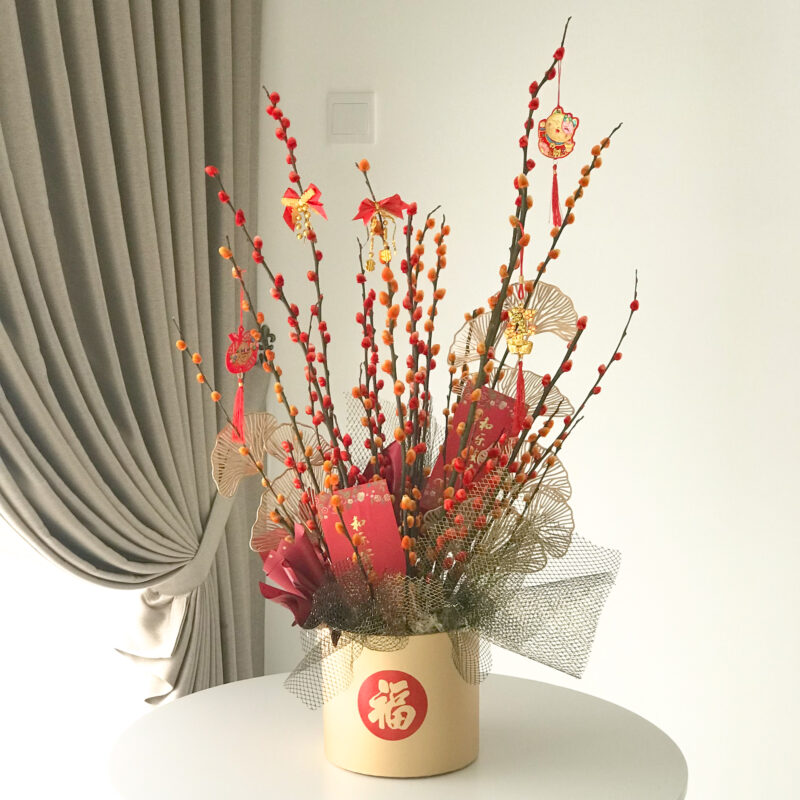 Prosperity Chinese New Year Flower Box