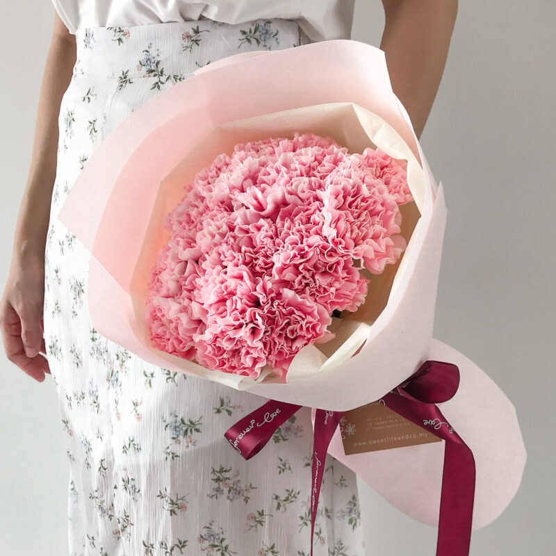 DALIA Carnation Bouquet - penang florist - flower delivery penang - florist in penang