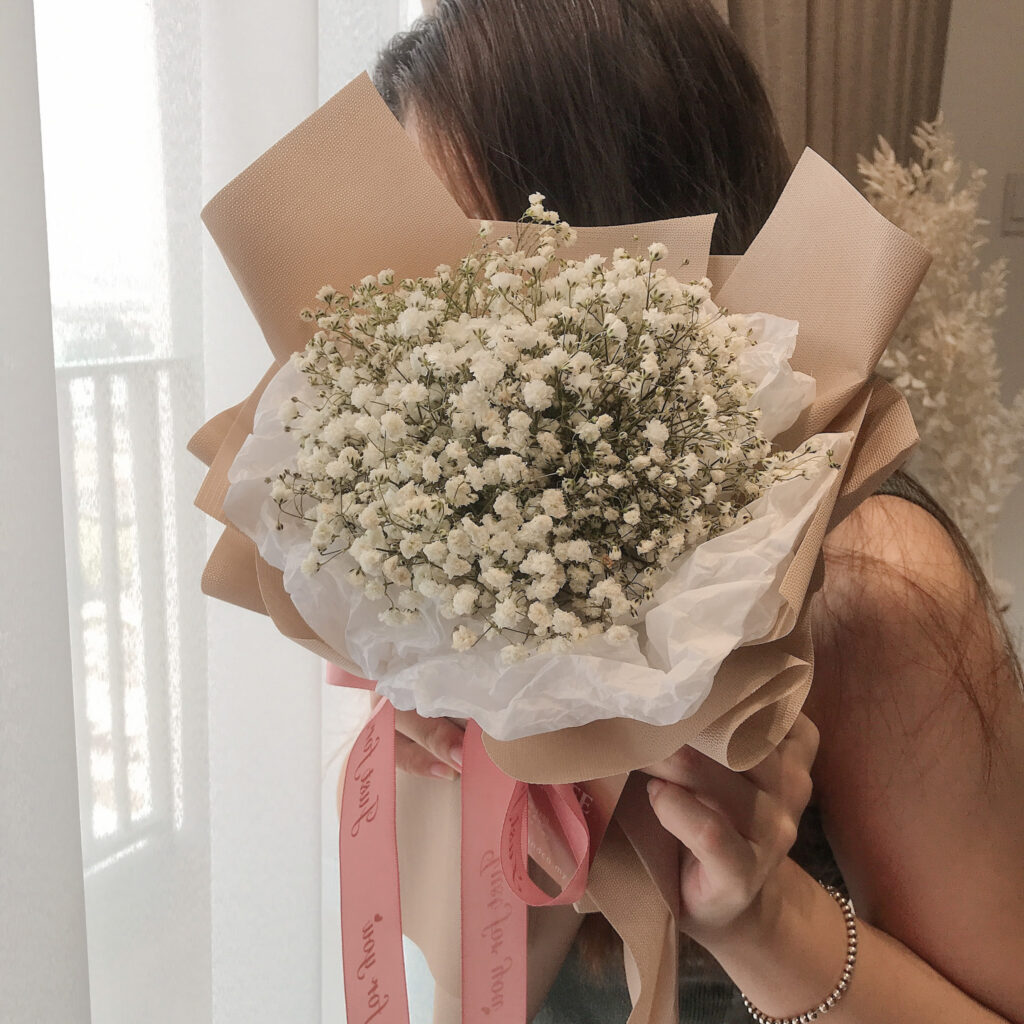 FAE Baby Breath Bouquet. Baby breath flowers. Baby breath hand bouquet. SweetLife & Co Penang Florist.