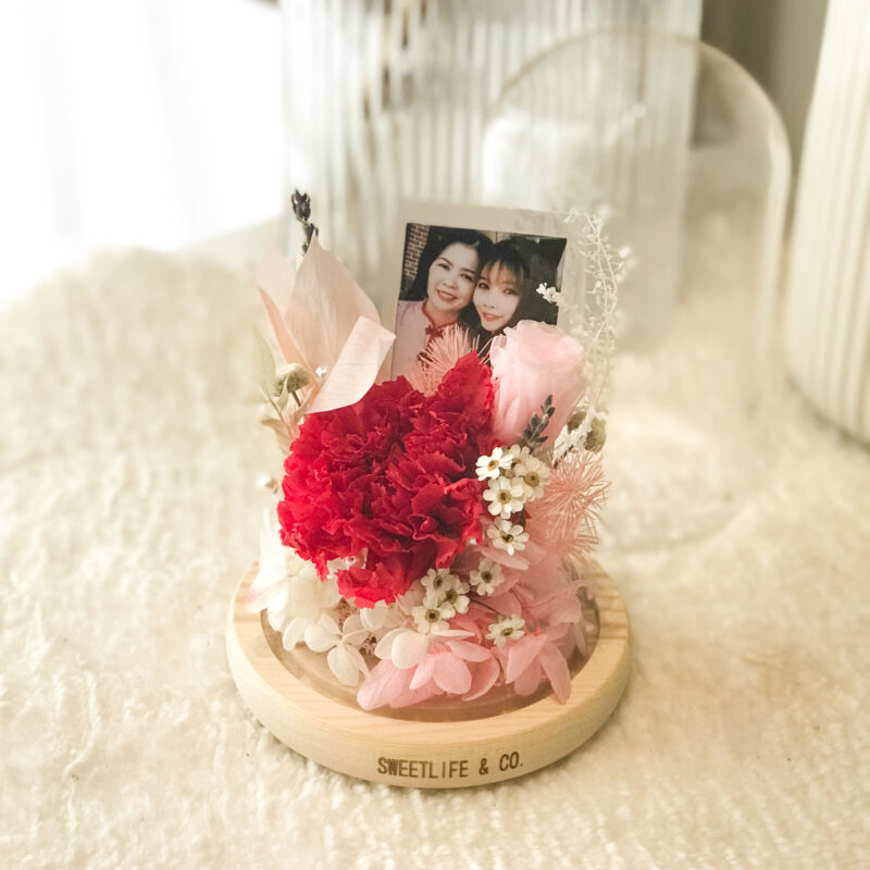 MAMA GIRL Preserved Flower Bell Jar - florist in penang - penang florist - flower delivery penang