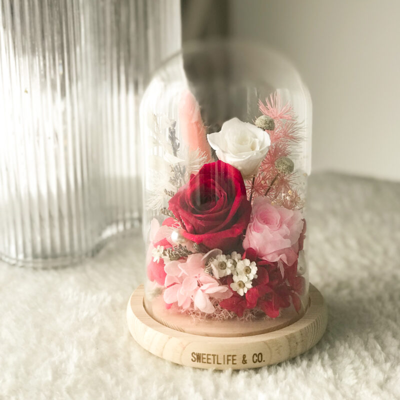 Preserved Flowers Bell Jar