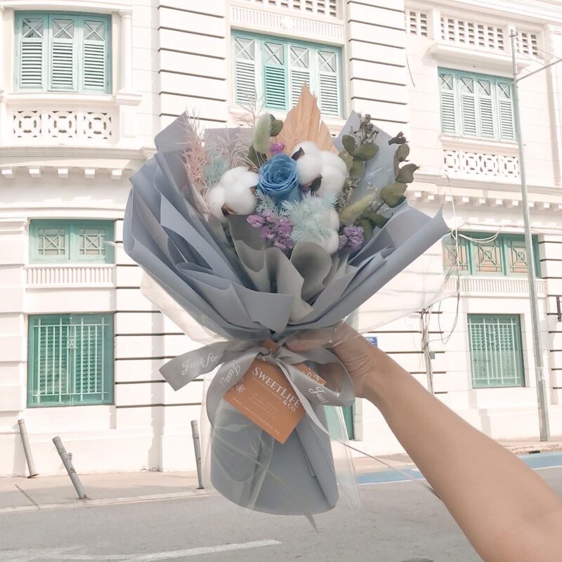 ADAM Preserved Flower Bouquet. Preserved flower Penang. Flower delivery Penang. Penang florist.