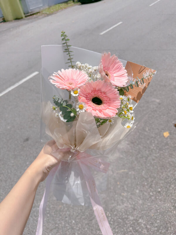 SELINA Pink Gerbera Bouquet by SweetLife & Co Penang Florist