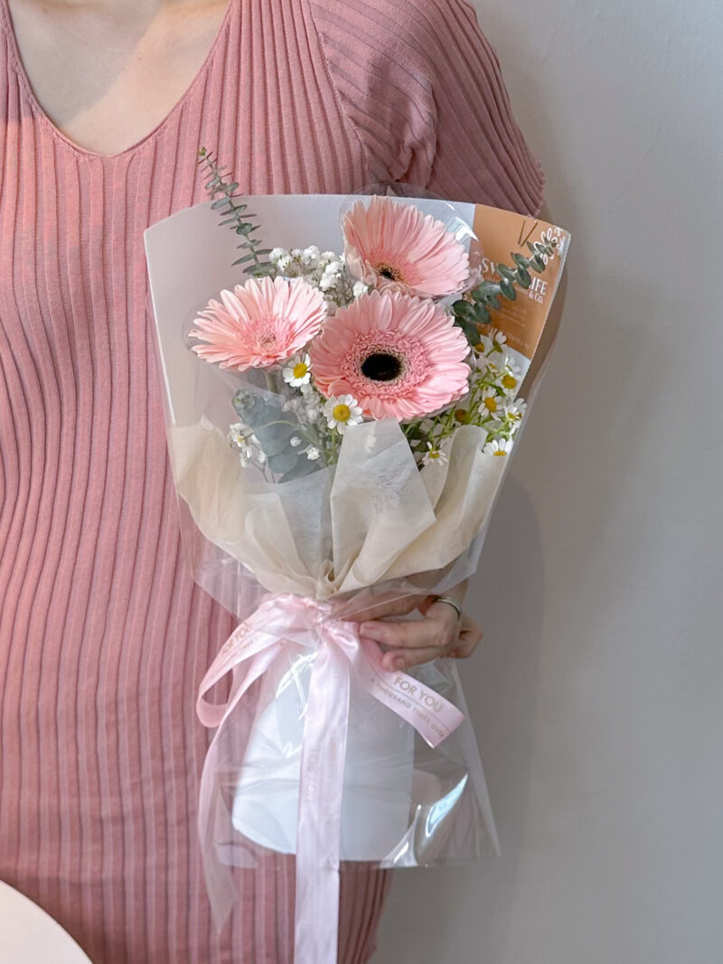 SELINA Pink Gerbera Bouquet by SweetLife & Co Penang Florist