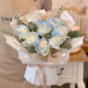 ICE BLUE Roses Bouquet by SweetLife & Co Florist Penang