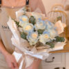 ICE BLUE Roses Bouquet by SweetLife & Co Florist Penang