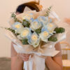 ICE BLUE Roses Bouquet by SweetLife & Co Florist Penang