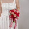 AUDRA Cappuccino and Red Roses Bridal Bouquet by SweetLife & Co Florist Penang