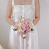 MERIS Pink and White Roses Bridal Bouquet by SweetLife & Co Florist Penang