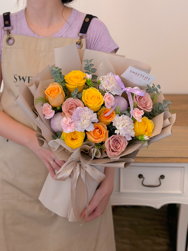 LEAH Mixed Flower Bouquet by SweetLife & Co. Florist Penang